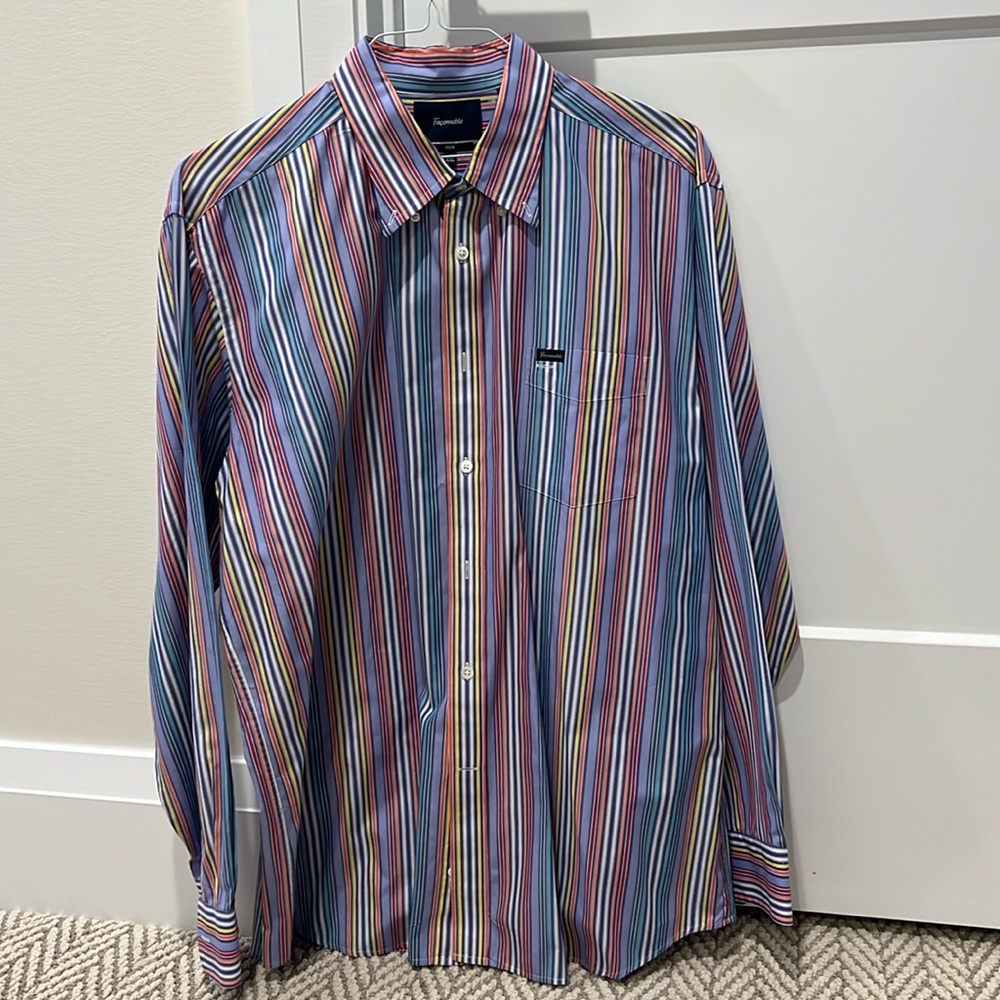 Men’s Faconnable dress shirt. Multi color.